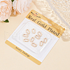 Beebeecraft 10Pcs Brass Spring Gate Rings KK-BBC0015-57G-01-6