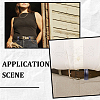 CRASPIRE 50Pcs Imitation Leather with Alloy Waist Belt Keeper Rings FIND-CP0002-44-5