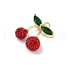 Brass Micro Pave Cubic Zirconia Pendants KK-H072-12G-01-2