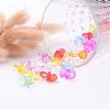 Mixed Color Transparent Acrylic Baby Pacifier Pendants X-TACR-R16-M-3