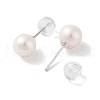 Natural Pearl Stud Earrings for Women EJEW-C082-11B-P-2