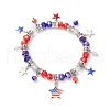 Glass Bead Stretch Bracelets BJEW-TA00598-2