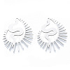 Non-Tarnish 201 Stainless Steel Pendants STAS-N090-LA945-1-2