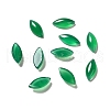 Dyed Natural Green Onyx Agate Cabochons G-G975-02-1