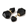 Natural Obsidian Perfume Bottle Pendants G-L623-12G-06-2