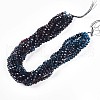 Baking Paint Transparent Glass Beads Strands X-DGLA-A035-T8mm-A10-2