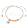 Glass Seed Beads Braided Bracelets BJEW-MZ00176-03-3