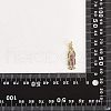 10Pcs Brass Micro Pave Cubic Zirconia Pendants KK-SZ0001-84-8