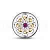 TINYSAND 925 Sterling Silver Cubic Zirconia European Bead TS-C-167-1