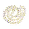 Electroplate Glass Beads EGLA-T025-02B-2