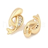 Brass Micro Pave Clear Cubic Zirconia Pendantsn KK-S386-31G-2