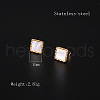 304 Stainless Steel Stud Earrings for Women YH6943-1-4