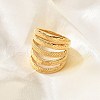 304 Stainless Steel Multi-layer Finger Ring for Unisex RJEW-Z076-08G-04-3