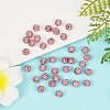 Polymer Clay Rhinestone Beads RB-H284-6MM-Half-223-4