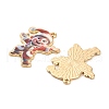Christmas Alloy Enamel Pendants ENAM-K069-44F-G-2