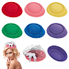  6Pcs 6 Colors Velvet Cloth Mini Hat Fascinator Base AJEW-NB0005-97-1