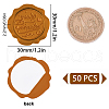 CRASPIRE Adhesive Wax Seal Stickers DIY-CP0008-18S-2