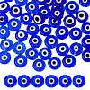 DICOSMETIC Handmade Evil Eye Lampwork Beads Strands LAMP-DC0001-21B-1