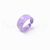 Spray Painted Alloy Cuff Rings RJEW-T011-30C-RS-3