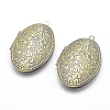 Brass Locket Pendants X-KK-F717-28AB-NR-1