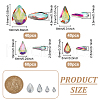 Glass Rhinestine Cabochons RGLA-FG0001-27-2