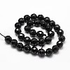 Natural Black Onyx Beads Strands G-D840-23-6mm-2