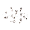 Non-Tarnish 304 Stainless Steel Stud Earring Findings STAS-I183-09B-P-1