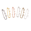 30Pcs 6 Colors Iron Safety Pins IFIN-CJ0001-56-3