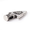 Tibetan Style 304 Stainless Steel Pendants STAS-P305-57AS-3