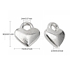 Tibetan Style Heart Charms X-TIBEP-LFH260Y-S-FF-2