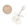 Angel Clam Shell Pendant Decoration HJEW-MZ00246-02-5