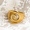 Whorl 304 Stainless Steel Finger Rings FS-WG9C9A0-04-1