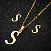 201 Stainless Steel Pendant Necklaces & Stud Earrings Sets WG00841-30-1