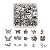 Tibetan Style Alloy Beads TIBEB-TA0001-16AS-1