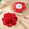 Polyester Flower Brooches JEWB-WH0021-54B-4