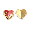 304 Stainless Steel Enamel Pendants STAS-K256-07G-01-2