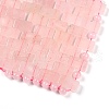 Mother's Day Gifts Natural Rose Quartz Woven Eye Mask AJEW-P074-11C-3