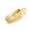 Rack Plating Brass with Cubic Zirconia Pendants KK-Z086-48G-2