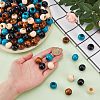 Fingerinspire 4 Colors Wood Large Hole Beads WOOD-FG0001-52-3