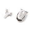 925 Sterling Silver Box Clasps STER-S013-04P-2