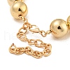 CCB Chunky Bead Ball Chain Necklace NJEW-K261-04G-4