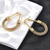 201 Stainless Steel Hoop Earrings EJEW-Q026-15G-A-5
