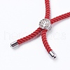 Nylon Twisted Cord Bracelets BJEW-JB03792-M-4