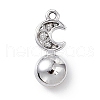 Alloy Rhinestone Pendants PALLOY-P287-18P-02-2