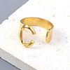 Vacuum Plating 201 Stainless Steel Cuff Rings RJEW-Z032-01G-C-2