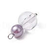 5Pcs Transparent Acrylic Pendants PALLOY-JF03502-5