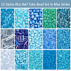   197G 15 Style Glass Round Seed & Bugle Beads SEED-PH0001-84-4