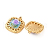 304 Stainless Steel Enamel Pendants STAS-U061-47G-01-2