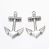 Tibetan Style Alloy Pendants TIBE-S299-050AS-RS-1