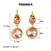 Flat Round Stainless Steel Stud Earrings WA9695-1-2